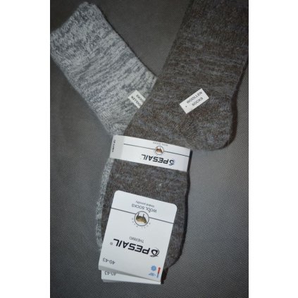 4526 VLNĚNÉ ZDRAVOTNÍ  ponožky, 2 páry,vel. 40-43