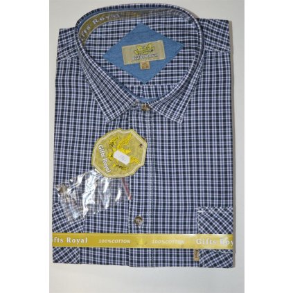 4184 Pánská sportovní košile, kr.rukáv,4XL-5XL