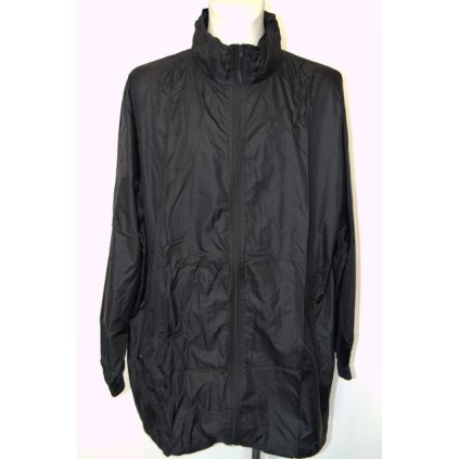 4357 Šusťáková bunda bez podšívky UNI - černá - 150 cm