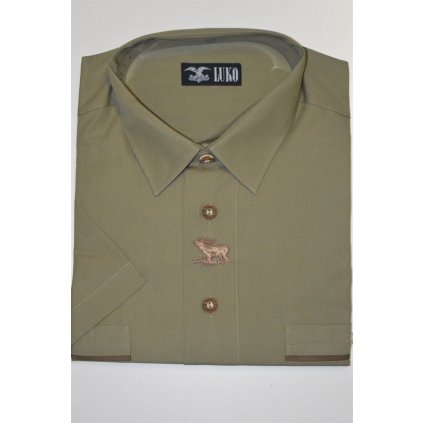 4633 Myslivecká košile, khaki vel 48