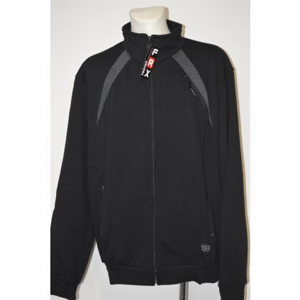4203 Mikina černá, na zip 5 XL