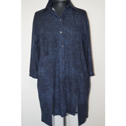 1477 Košilová halena, tm. modrá, 2XL