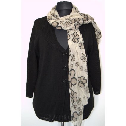 1240 černá vesta na tři konflíky - vel. 3XL