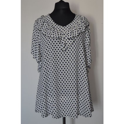 1621 Moderní halena s puntíkem,3XL