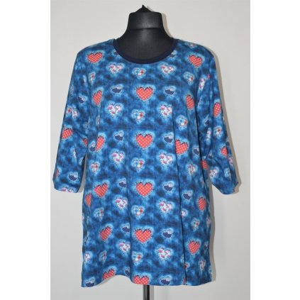 1665 Dámská halenka pestrá, 3XL-5XL