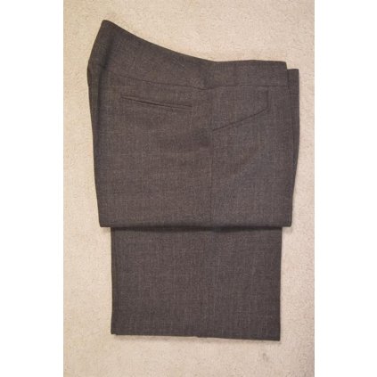 1625 Dámské hnědé(melírované) kalhoty, obvod pasu: 90cm