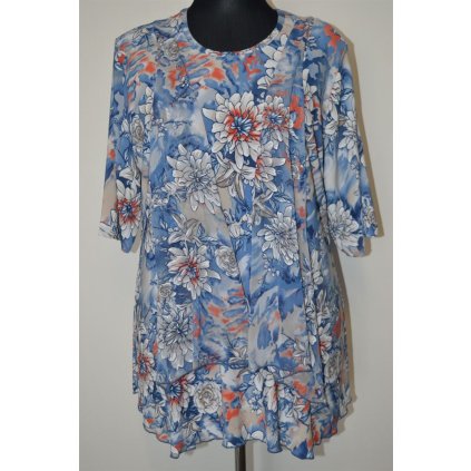 1238 halenka pestrá efekt 2v1, 4XL