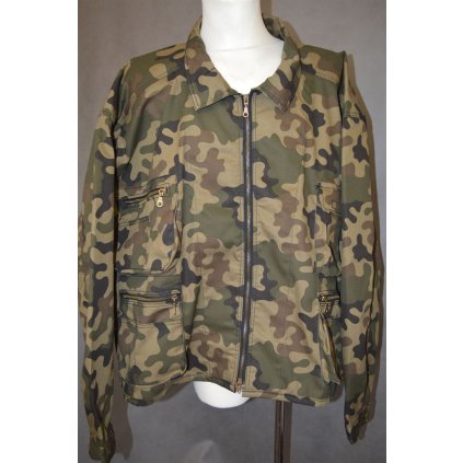 4494 Maskáčová bunda na zip,4XL-8XL