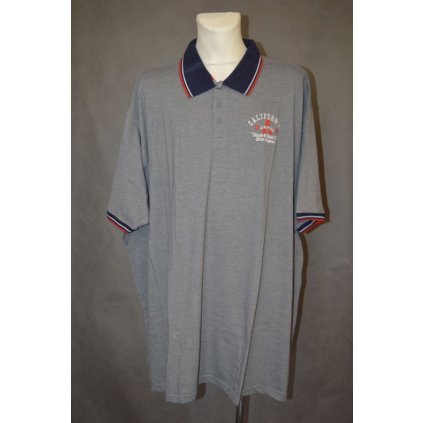 4495 maxi polokošile šedá, 5XL,8XL