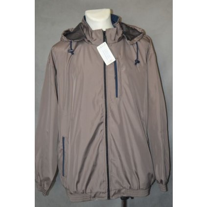 4135 Bunda jarní šedo-hnědá 5XL,6XL