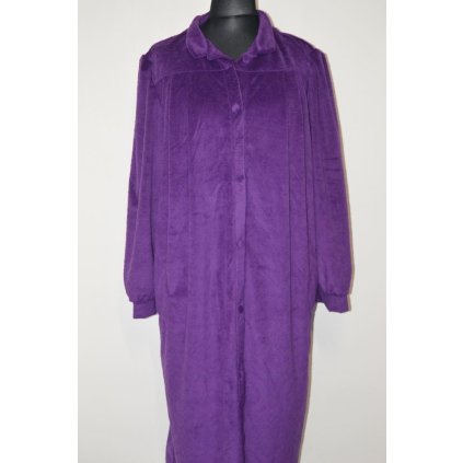 1652  Fialový župan na knoflíky, 3XL