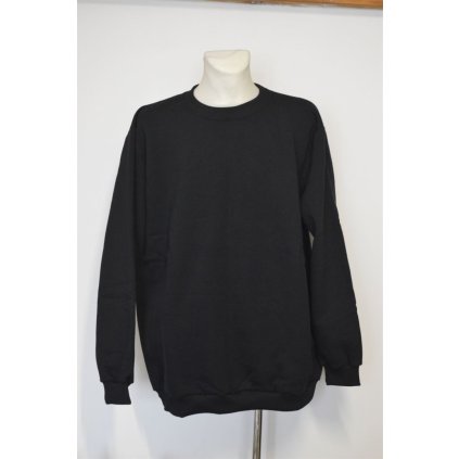 4611 Pánská černá mikina vel. 3XL-7XL
