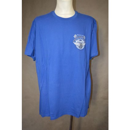 4197  Pánské  modré triko s potiskem,140-160cm