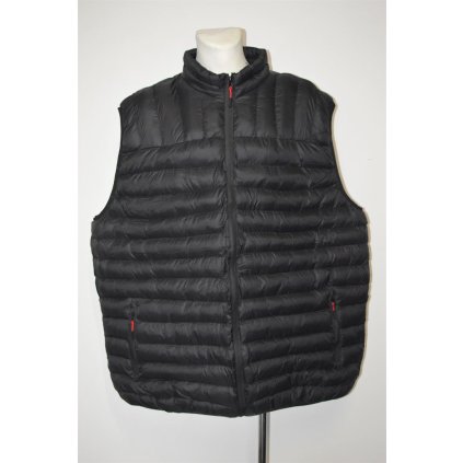 4218 černá vesta bez rukávů,4XL-8XL