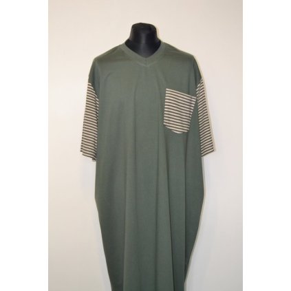 4240 Pánská khaki noční košile - obvod hrudníku 120 - 200 cm