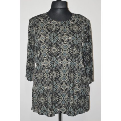 1235 pestrá halenka, 3/4 rukáv, XL
