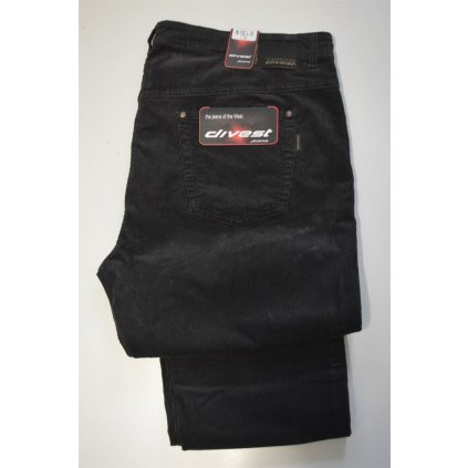 4618 Pánské manžestrové kalhoty, šedé, pas 122-132cm