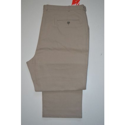 4272  Pánské béžové kalhoty, pas 112 cm