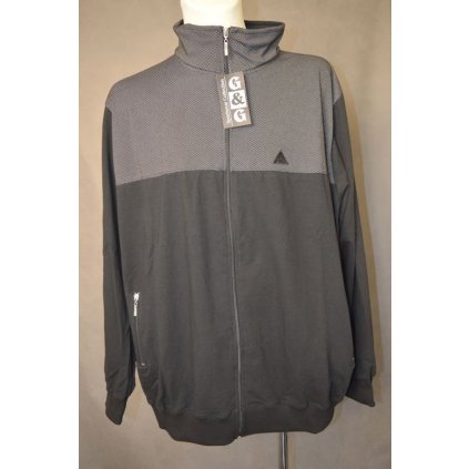 4112 letní černošedá mikina, 5XL,6XL