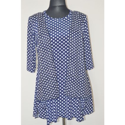 1547  luxusní halenka efekt 2v1. vel.2XL-5XL