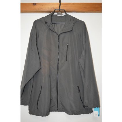 4483  šusťáková bunda šedá-vybledlá, 4XL