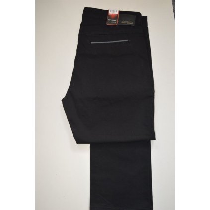 4455 Kalhoty černé plátěěné, pas 110cm