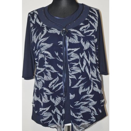 1378 Krásná, dámská halena, efekt 2v1, vel. 2XL-3XL