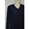 4473 Svetr černý a tm. modrý do "V", dl. rukáv, úpletovina3 XL,6XL,7XL