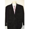 4475 Sako černé, UNI kord ( manžestr) - obvod hrudníku: 132 - 168 cm