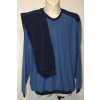 4502 Froté pyžamo,  dl. rukáv, modré,  3XL-5XL