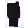 1447 Dámské černé kalhoty, na bocích guma, vel.56