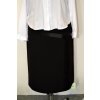 1452 Černá sukně zdobená saténovou stužkou - vel. 58