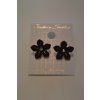 1457 Naušnice ve tvaru květiny, černé