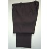 4478 Pánské společenské kalhoty, černo-hnědé, pas 112,124  cm