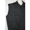 4438 Černá vesta bez rukávů, hrudník 140-180 cm