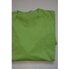 4084 Triko zelenkavé kr. rukáv, kapsička,hrudník140-200 cm