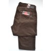 4470 Manžestrové kalhoty tm. hnědé  pas: 108 cm