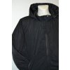 4205 Zimní bunda černá, delší, s kapucí, vel. 5 XL