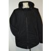 4205 Zimní bunda černá, delší, s kapucí, vel. 5 XL