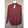 4234 Pánský svetr bordo na zip,4XL,5XL