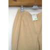 1608 Dámské 3/4 béžové kalhoty, bavlněné, 3XL boky 140 cm