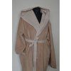1617  dámský župa s kapucí, barva latte 3XL