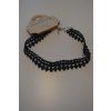 1050 Krásný, černý, háčkovaný choker