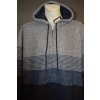 4219 Pánský svetr na zip s kapucí, 7XL,8XL