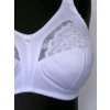 006 Bílá podprsenka, širší ramínka - vel. - 90C-, 90D,90G,- SLEVA!!!!!!!!