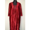 1208 Bordo - lesklý komplet - župan + noční košile - vel.60,62