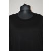 1113 Dámská halenka, černá, loktový rukáv, vycpávky, XL -4XL