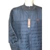 4136 Pánská moderní, tm. modrá, prošívaná bunda, 5XL,7XL