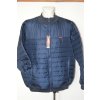4136 Pánská moderní, tm. modrá, prošívaná bunda, 5XL,7XL