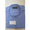4217  Pánská krepová košile, modro-bílá kostka, vel. 48